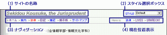 頁の表示例